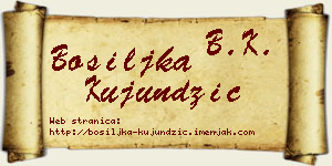 Bosiljka Kujundžić vizit kartica